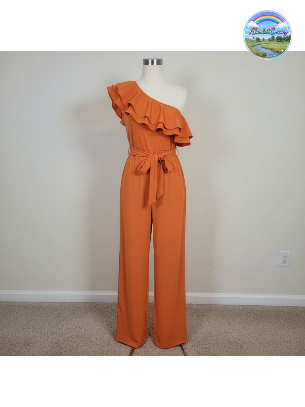 Women's One Piece Jumpsuit Sleeveless V-Neck Ruffle Wide Leg Party Clubwear